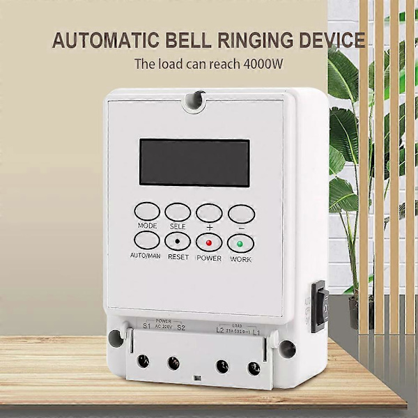 Digital Timer Switch Mikrocomputer Auto Klokke Ring Controller Programmerbar 220V