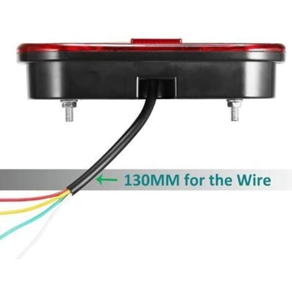 12V LED tilhengerlys, 2 stk vanntette LED tilhengerbaklys