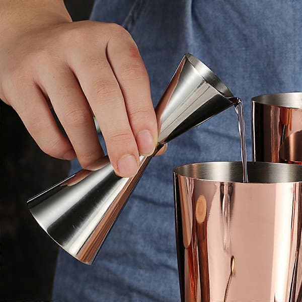 Ferdig Jigger med Målinger Inni, cocktail målebeger jigger for bartending 45 or 60ml