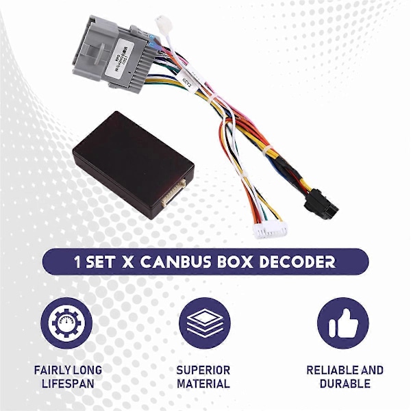 Bil 16-pinners ledningsnettadapter Canbus Box Decoder Android Radio Strømkabel for Hummer H2 OD-HM-01