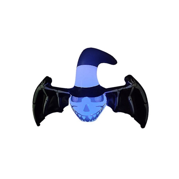 Halloween Uppblåsbar Dekoration Bat Hängande Utomhus Uppblåsbar Inbyggd Flerfärgad Led-belysning För H