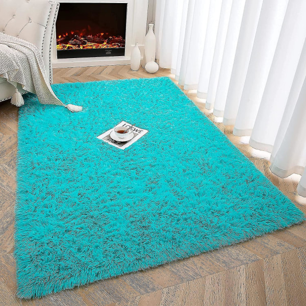 Tflycq Soft Fluffy Area Mattor För Sovrum Barnrum Plysch Shaggy Nursery Matta Furry Throw Mattor För Pojkar Flickor, College Sovsal Fuzzy Mattor Vardagsrum Ho