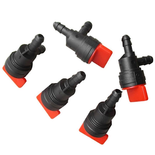 5 ST 90 Gas Bränsle Avstängningsventiler 1/4 Inline för ATV Go Kart Gräsklippare Motorcykel