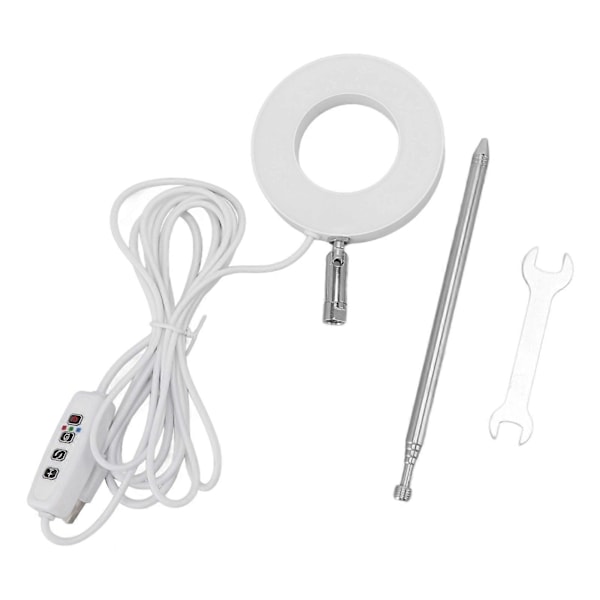 Växtlampor Ängelringform Fullspektrum USB LED Halo Växtlampa för Inomhusväxter
