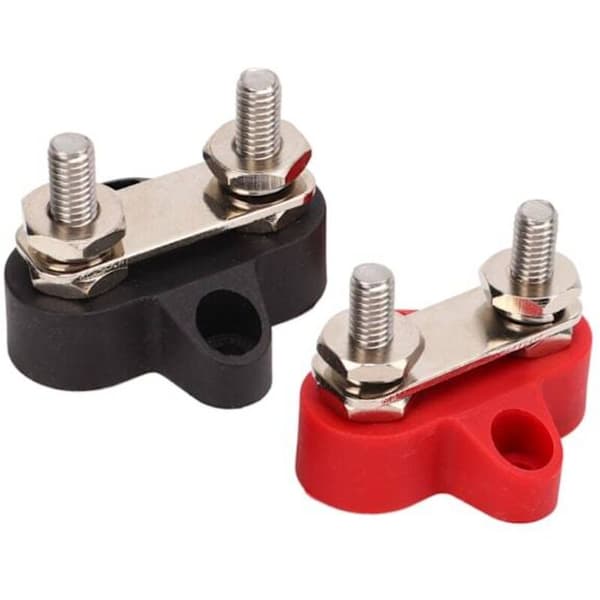 48V strømfordelingsbolt. Batterijordforbindelsesterminalblok. Samleskinneforbindelse. 1/4 tomme M6