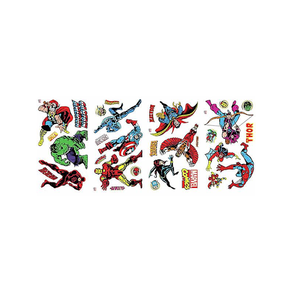 Marvel Comics Romdekor Veggdekorasjonssett