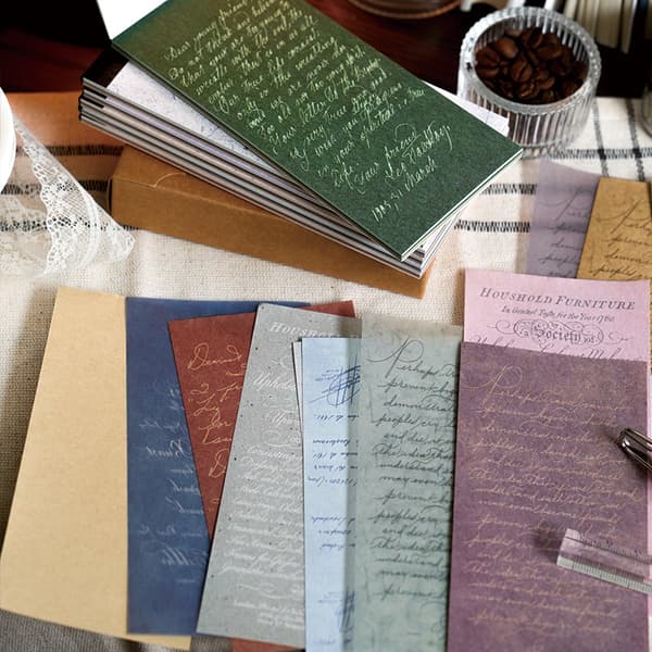 Gentle Monologue Series Retro Journal Dekorativt Collagematerial (30 Ark) Spring Post