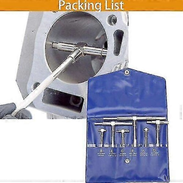 6-pack 8-150 mm Teleskopiskt Mätsats Mikrometer Mätning Hål Tekniker Kit