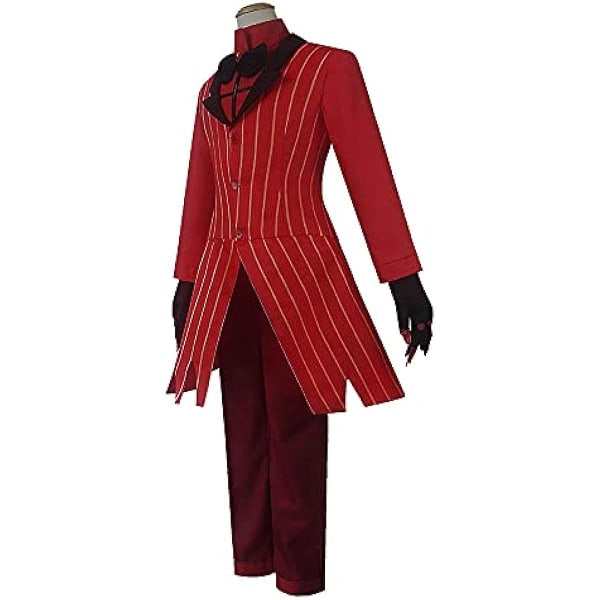 Cosplay kostym Halloween Masquerade Hazbin Hotel Alastor Anime Uniform Kostymer Julfest Finklänning S