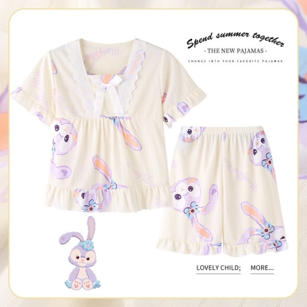 Anime Sanrios Series Kids Kortärmad Pyjamas Set Cartoon Summer style 2 22 (160-165cm)