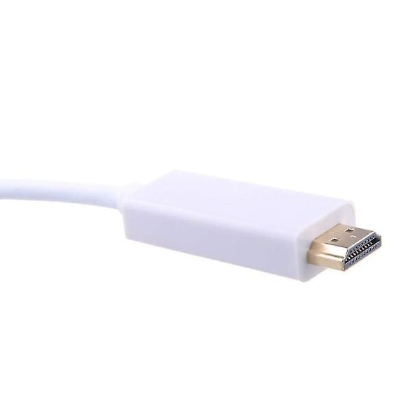 10ft/3m Mini DP DisplayPort Thunderbolt til HDMI Kabel Adapter til iMac Mac Mini