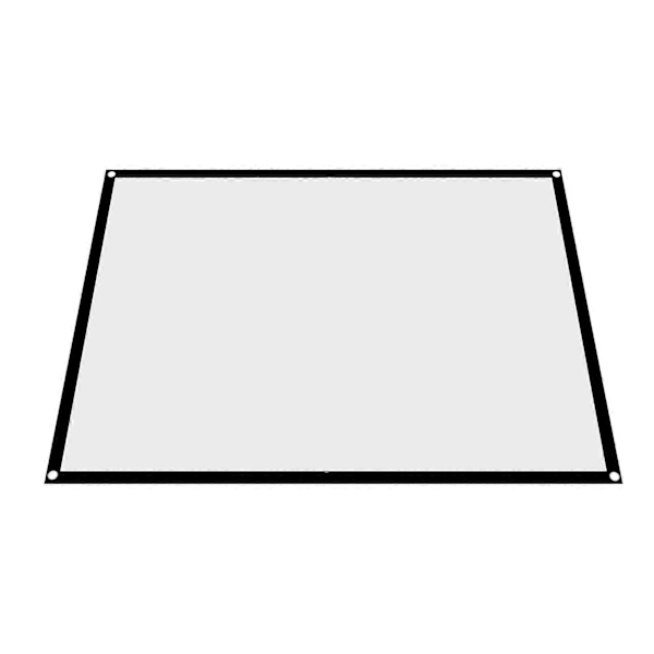 1 stk. Bærbar Foldbar Krølfri Hvid Projektor Gardin Projektionsskærm 4:3 (72 tommer)