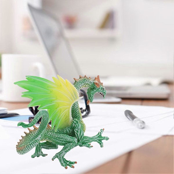 Flygende Drage Modell Realistisk Antikk Drage Figur Leketøy Samling Håndverk Statisk Ornament Leketøy Pl124