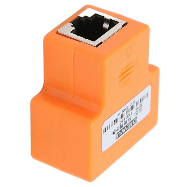 2 kpl 1–2 Ethernet-jakajaliitin PVC RJ45 -jakajat Liitin Häiriönkestävyys