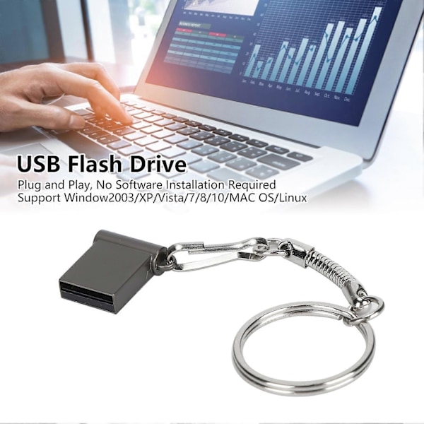 USB Flash Drive Høj Hastighed USB 2.0 Drev Bærbar Stor Lagerplads Memory Stick til Datalagring 8GB