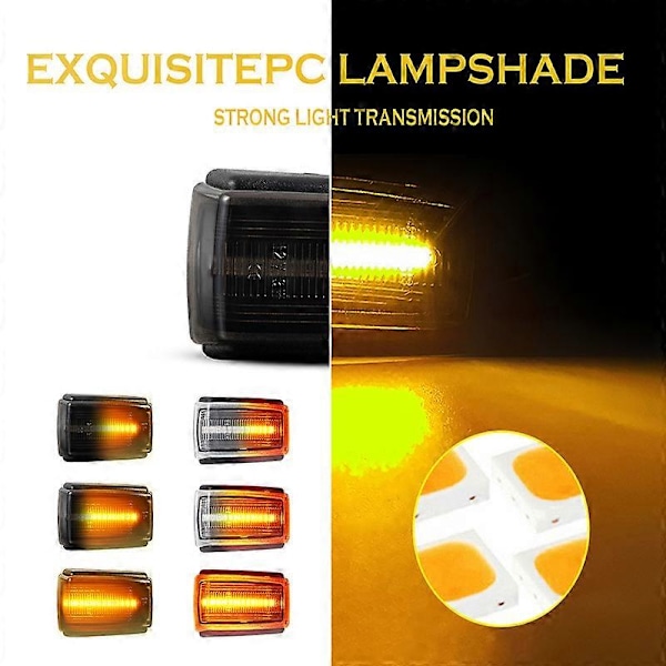 LED dynamiske blinklys til Volvo 240 740 850 940 C70 V70 S40 S70 S90 sort