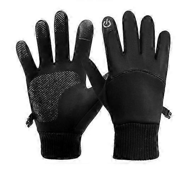 Hansker Vinter Varmehansker Unisex Full Finger Sklisikre Berøringsskjermhansker for Sykling Ski Løping