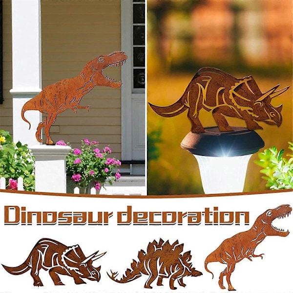 Metall Dinosaur Gjerdepåle Topp, F