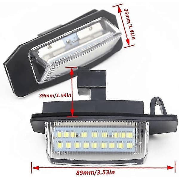 2 stk. LED-skiltlys for Mitsubishi Outlander 2 3 Lancer Eclipse 3 4 Cross Gala Edition 0704