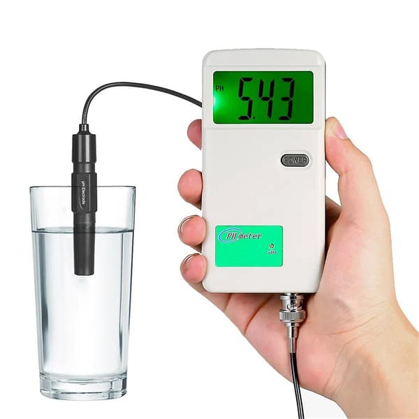 Digital PH-måler Høj Præcision PH-tester Baggrundsbelyst Display Vandkvalitetstester til Laboratorium Dri