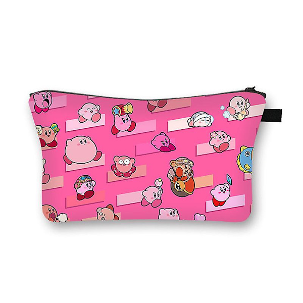Kirby Cartoon Anime Kosmetisk väska Fyrkantig utomhus multifunktions reseförvaringsväska Kvinnor Toalettartiklar Organizer Flickor Födelsedagspresent Kirby-2