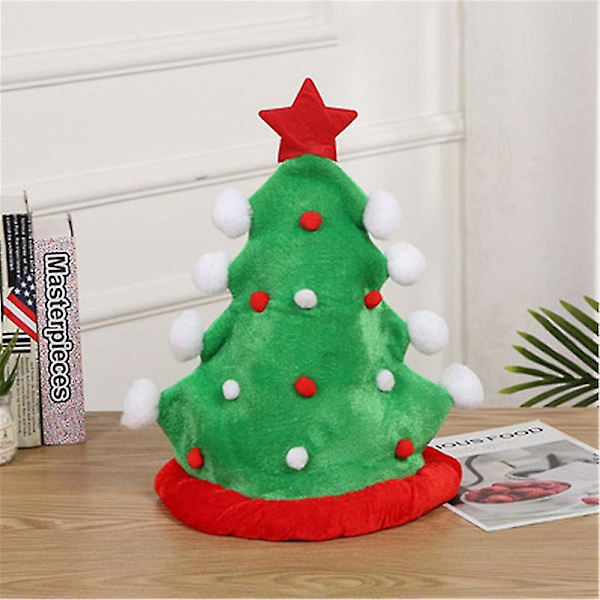 Härlig julhatt Färgglad tecknad hatt Kreativ julfest Dekorativa tillbehör för Christmas Tree Hat