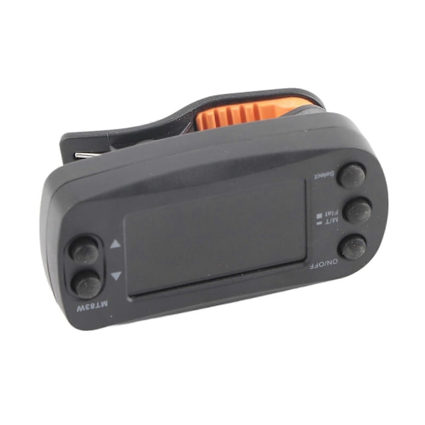 2 i 1 Bærbar Clip On LCD Digital Tuner & Metronom for Gitar Bass Fiolin Ukulele