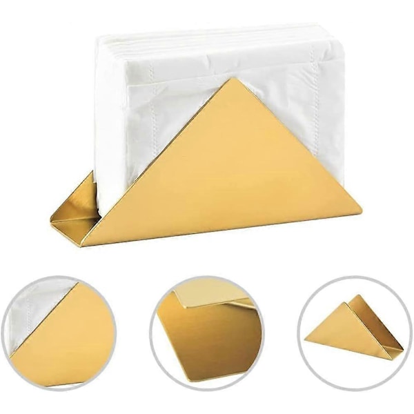 (17*8.6*4.5cm, guld) 1 håndklædestativ i rustfrit stål, moderne kunst, håndklædeholder til køkken, stue, kontor, til håndklæder