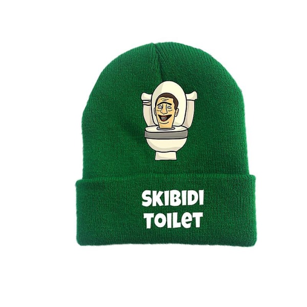 Skibidi Toalett Yllemössor Tecknad Anime Huvudbonader Gata Utomhus Hot Game Stickad cap Pojkar Flickor Vuxen Julfest Gåvor CSR7S-CSR52X18 adult(11-35y)