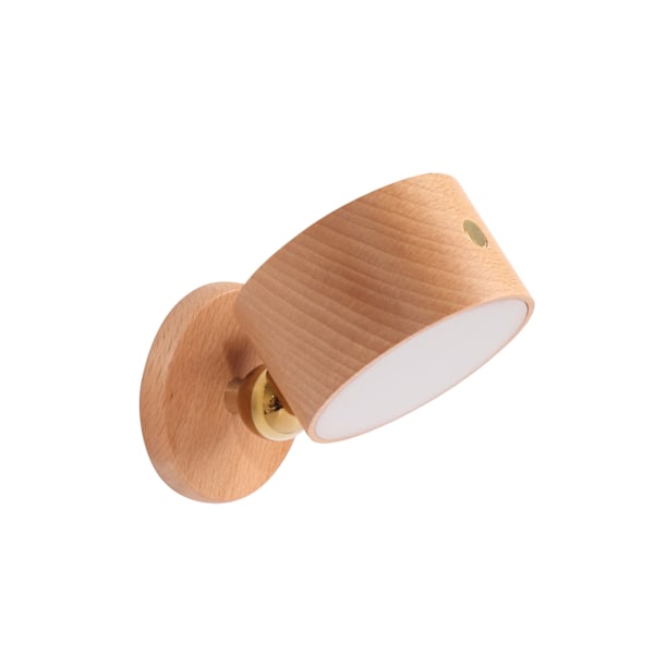 LED-seinävalaisin, paristoilla toimiva, USB-lataus, portaaton himmennys, langaton valaisin (musta)