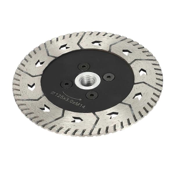 125 x 2,8 mm M14 Dubbelsidig Diamant Sågblad Slipning Skiva Sharp Typ Med Fläns
