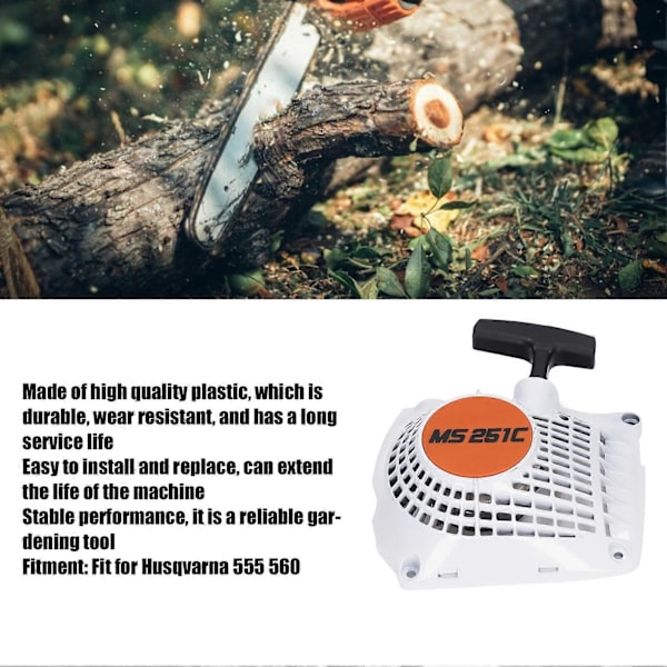 Motorsav Rekylstarter, OEM-erstatning for Stihl Motorsavdele med Magnesiumlegeringskonstruktion
