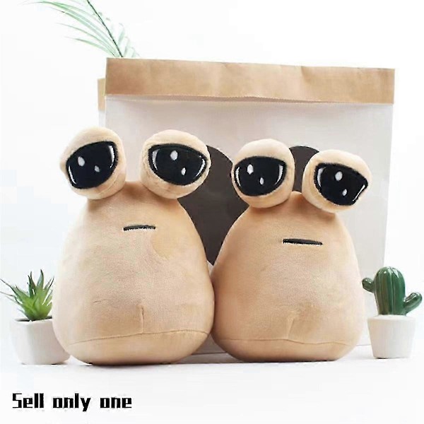 Pou Plush, Kawaii Plush Stoffdyr Myk Puteleke