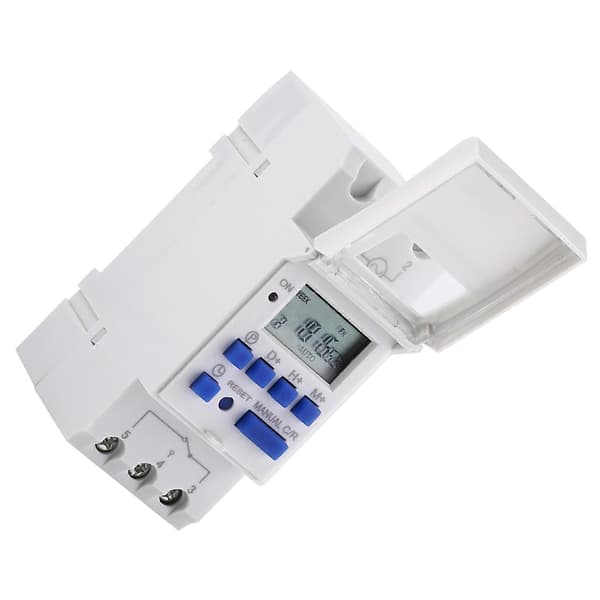 LCD Display Ukentlig Programmerbar Elektronisk Relé Timer 16 PÅ og AV Timer (AC220V)