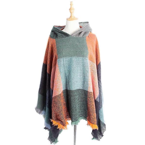 Poncho Dame Vinter Varm Elegant til Fødselsdag