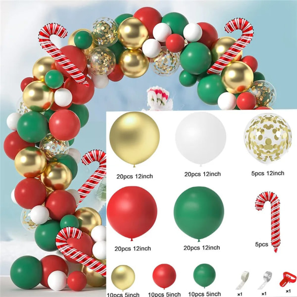Ballonger med julhelgstema Christmas set Snowflake ballong hem köpcentret Xmas party dekorationer model 1