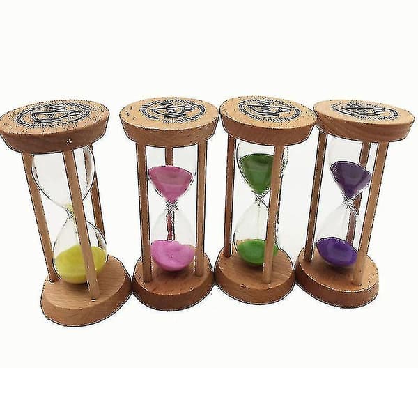 Timeglass i tre 30 sekunder + 1 + 2 + 3 + 5 + 10 minutter Timer Kreativ Gave Studiedekorasjon Timeglass Timer