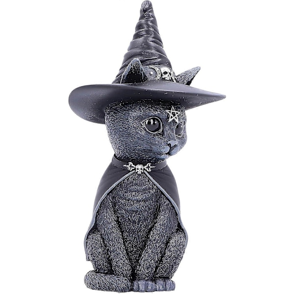Heksehat Occult Kat Figur, Sort, 10.5*6.2*4.5cm