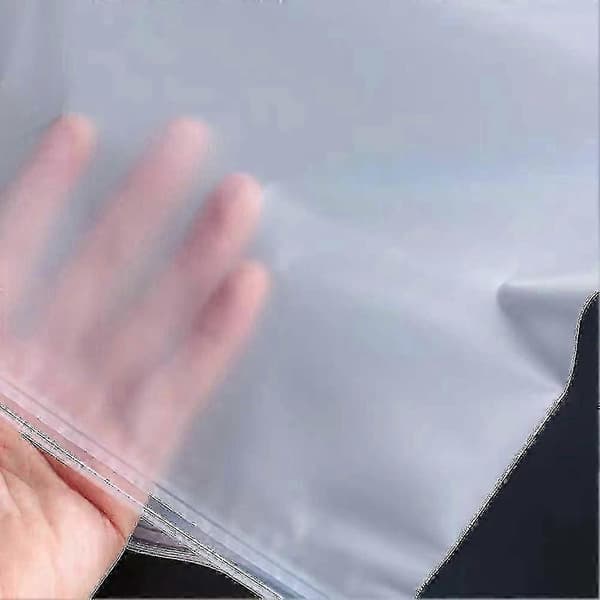 Frostet Plast Zip-lock Klesposer - 100 stk. Oppbevaring Plassbesparende Klesposer