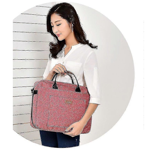 Herre Canvas Business Dokumentmappe Stor Tote Dameveske-jie