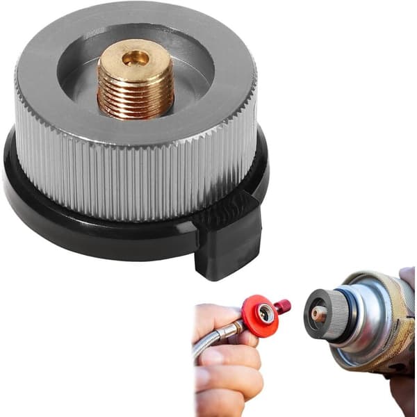 PCS Gasspatronadapter for Campingovner. Gasspatron til Gassflaskeadapter. Adapter.