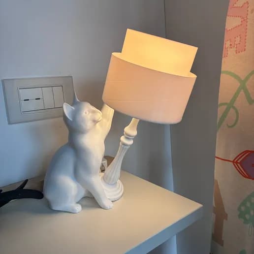 Ny \"Fræk Kat\" Gravity Lampe Bordpynt