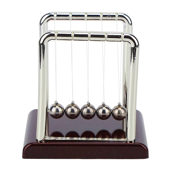 Fyrkantig Balans Pendel Boll Leksak Hemmakontor Skrivbord Bord Ornament Gåva (S)