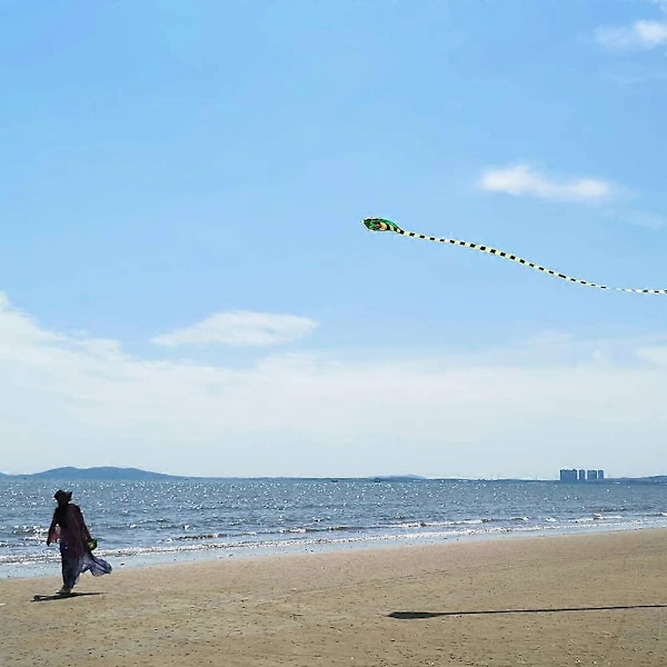 Stor Kobrakite för Vuxna Barn Pojkar med Superlång Svans (15 m), Extra Lätt att Flyga, Bästa Stora Drakarna för Stranden/Drakfesten/Fältet/Parken, Den Kommer Att Göra Jobbet