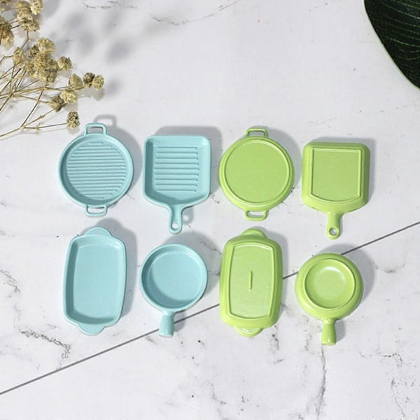 Mini Keittoastiat Pannu Figuriini Esikouluikäisille Lapsille Nukkekodin Tarvikkeet Ruokaleikkeihin