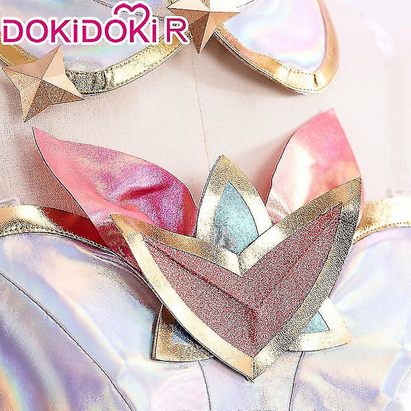 Snabb leverans Dokidoki-r Game Lol Cosplay League Of Legends Kaisa Star Guardian Costume Star Guardian Kaisa Cosplay Cosplay Peruk Plus Size Wig One Size