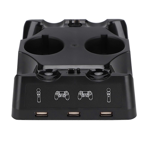 Multifunktionell Laddare För PS4/PS4 MOVe PS4 VR Handkontroll Fyrdubbel Laddningsstation