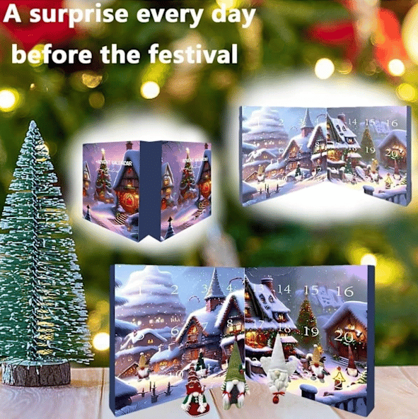 2025 Jultomte Julkalender, 2025 Julkalender, 24 Dagars Jultomte Samlarkalender