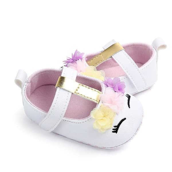 Spädbarn Baby Flickor Småbarn Tecknade Blomsterskor white M