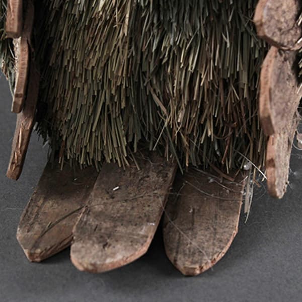 Kunstig Halm Ugle Ornament Simulation Dyr Figur Håndlavede Håndværk